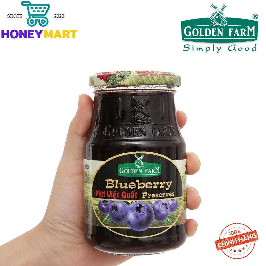 Mứt Việt Quất Preserves Golden Farm 450g HONEYMART