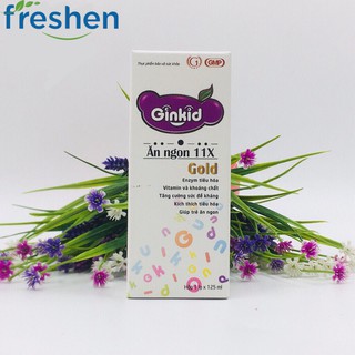 Ginkid Ăn ngon 11X cải thiện chức năng tiêu hóa cho trẻ hết biếng ăn lọ 125ml
