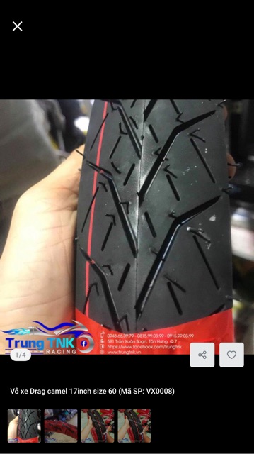 Cặp vỏ camel drag size nhỏ 50 60