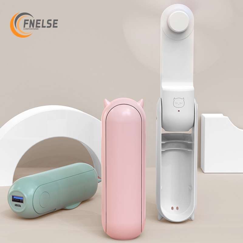 Quạt mini cầm tay Fnelse có thể gấp gọn sạc USB tiện dụng