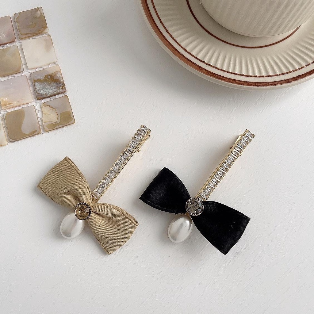 NICKOLAS Kẹp Tóc Hình Nơ Phong Cách Hàn Quốc Xinh Xắn Cho Nữ