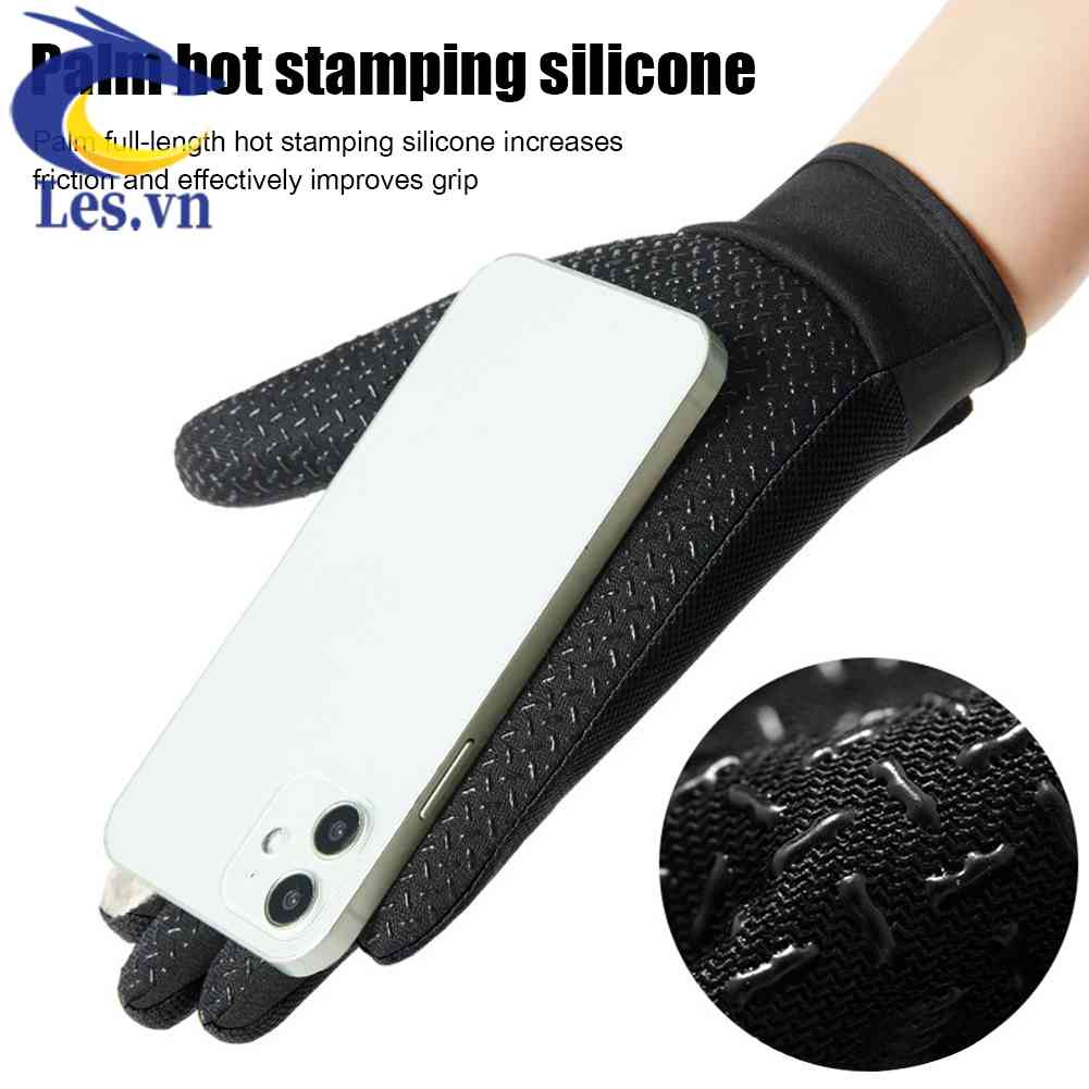 Toàn Bộ Găng Tay Lưới Thể Thao Hở Ngón Có Thể Chạm Màn Hình Cảm Ứng