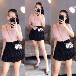 Áo len móc cổ