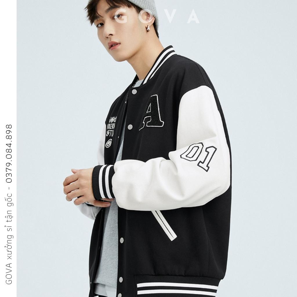 Áo Khoác Dù CHỮ A.STUFF 2 Lớp Form Rộng Nam Nữ Unisex, Áo Gió Bomber Chống Nắng Ulzzang GOVA