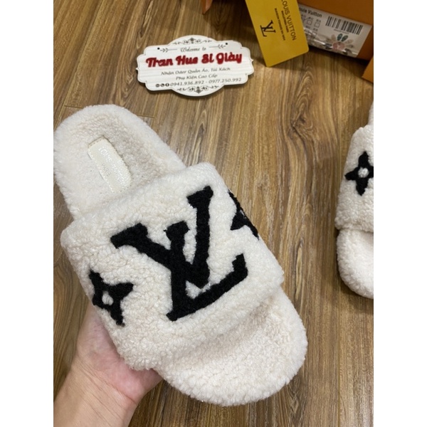 Dép lông siêu cấp Lv_full box xịn xò_giày lv