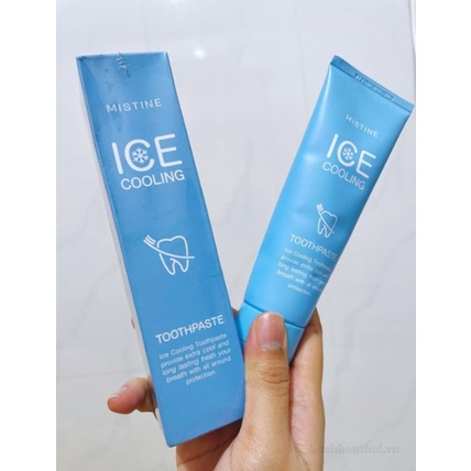 Kem đánh răņg Mistine Ice Cooling Toothpaste Thái Lan tınh chấţ thảo ḋược thơm mát