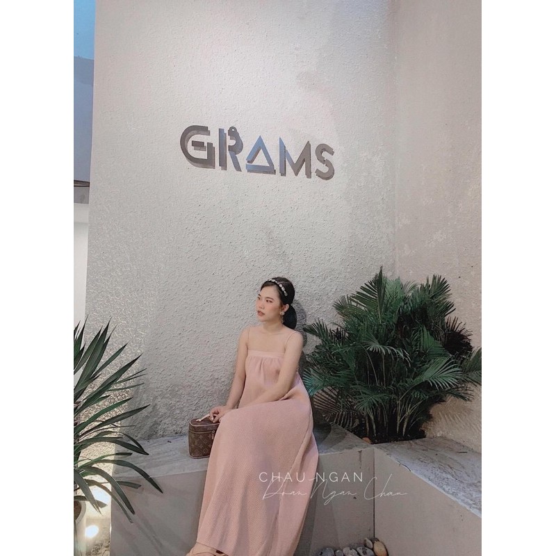 Đầm Maxi Xếp Ly cột nơ lưng có mút ngực giống hình 99% | BigBuy360 - bigbuy360.vn