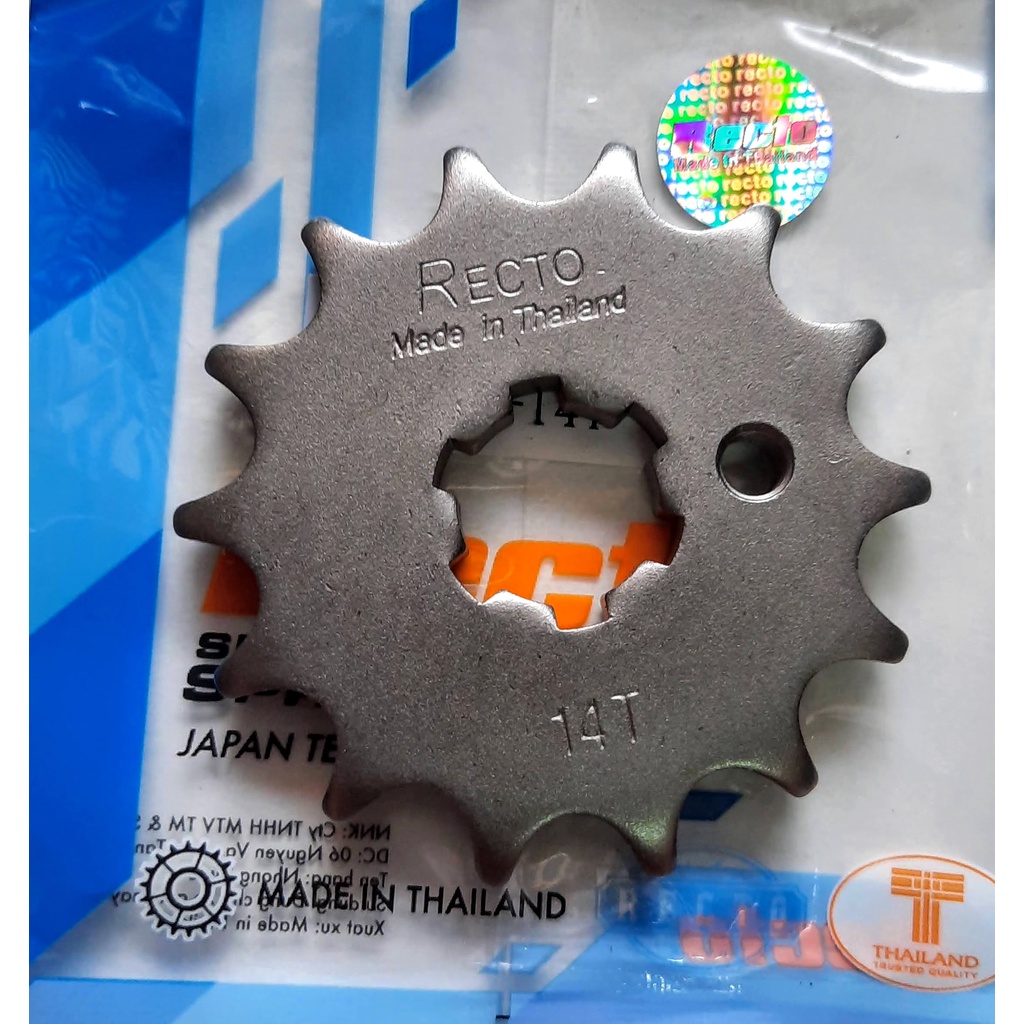 Bộ nhông sên dĩa chính hãng RECTO Thailand dành cho Dream / Wave / RS/ Future