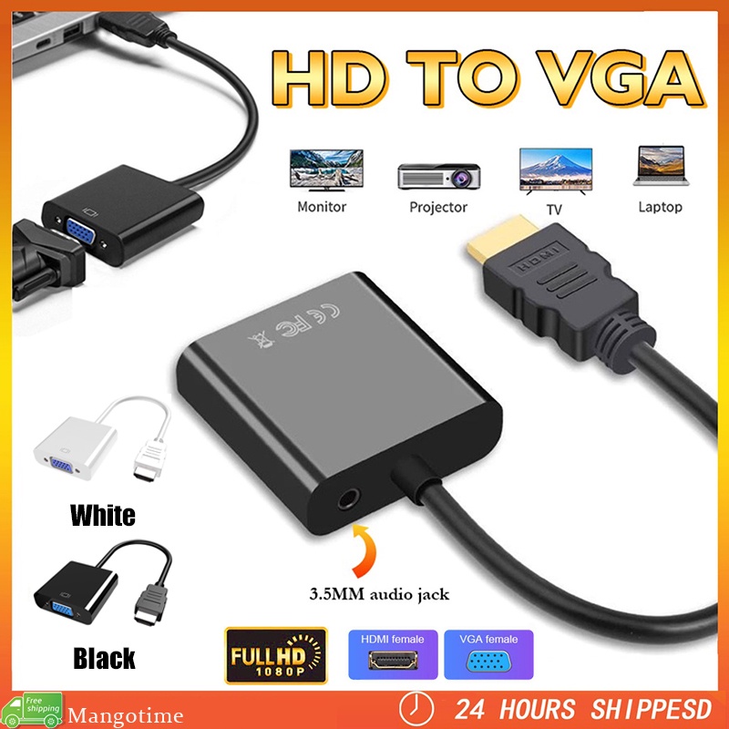 Cáp Chuyển Đổi Video HDMI 1080P Sang vga Kèm Âm Thanh Cho TV Laptop PC