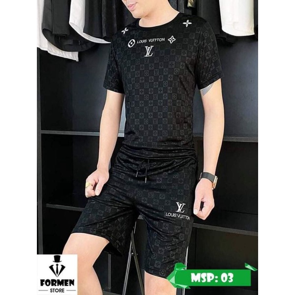 Bộ Quần Áo Mặc Nhà Thể Thao Nam Mùa Hè Dập Vân Chất Thun Lạnh Siêu Xịn Thời Trang