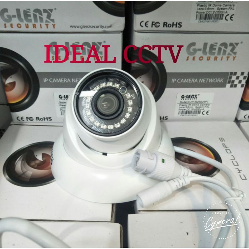 Camera Ip Cctv G-Lenz 2mp Full Hd 1080p Glenz 2mp Poe Sony Exmor Cctv Dome