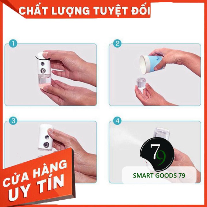 [ Chính Hãng ] [Freeship hàng cao cấp 21] Máy phun sương tạo độ ẩm bình xịt khoáng nano xông chăm sóc cho da mặt cầm tay