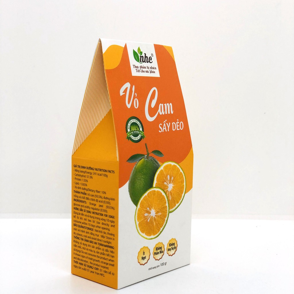 VỎ CAM SẤY DẺO Natural Health Convenient 100g