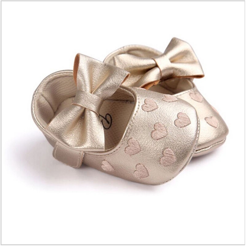 Giày búp bê đính nơ xinh xắn cho bé gái