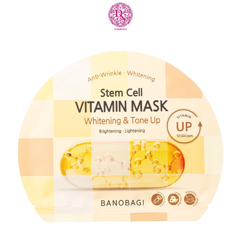 Mặt nạ dưỡng sáng da Banobagi Stem Cell Vitamin Mask (1 Miếng Lẻ)