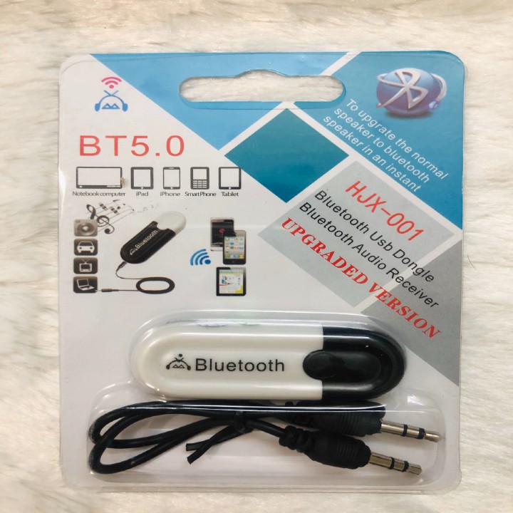 USB Bluetooth Audio chuyển loa thường thành loa Bluetooth BT 5.0 HJX-001