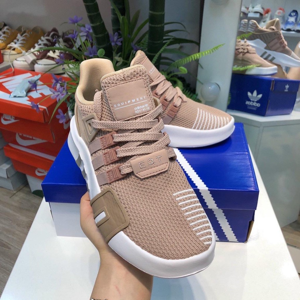 Giày EQT Cao Cấp Bản Trung Màu Nâu Hồng Đất Nam Nữ Thể Thao Bask Adv Nam Nữ - Hàng Sẵn - Giày Tốt Official