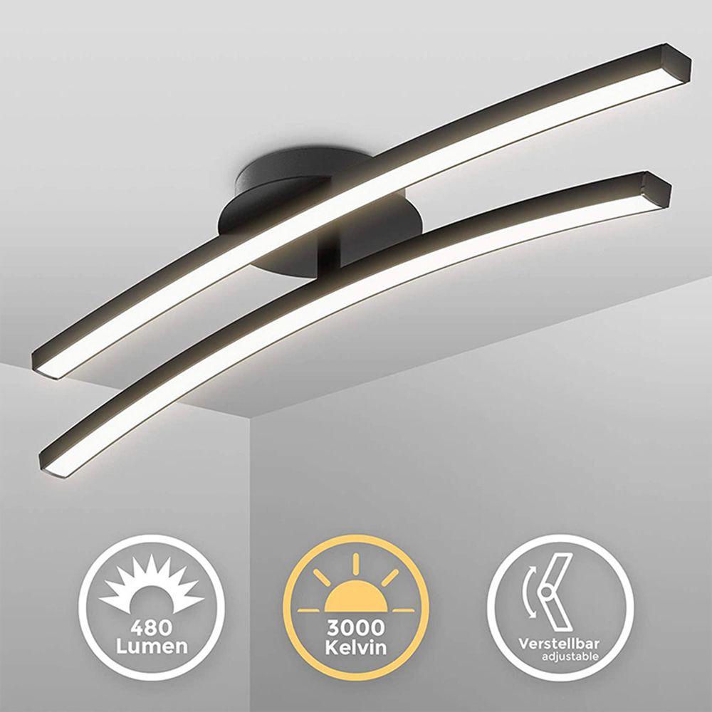 Đèn LED Treo Trần Nhà Ánh Sáng Trắng Đen