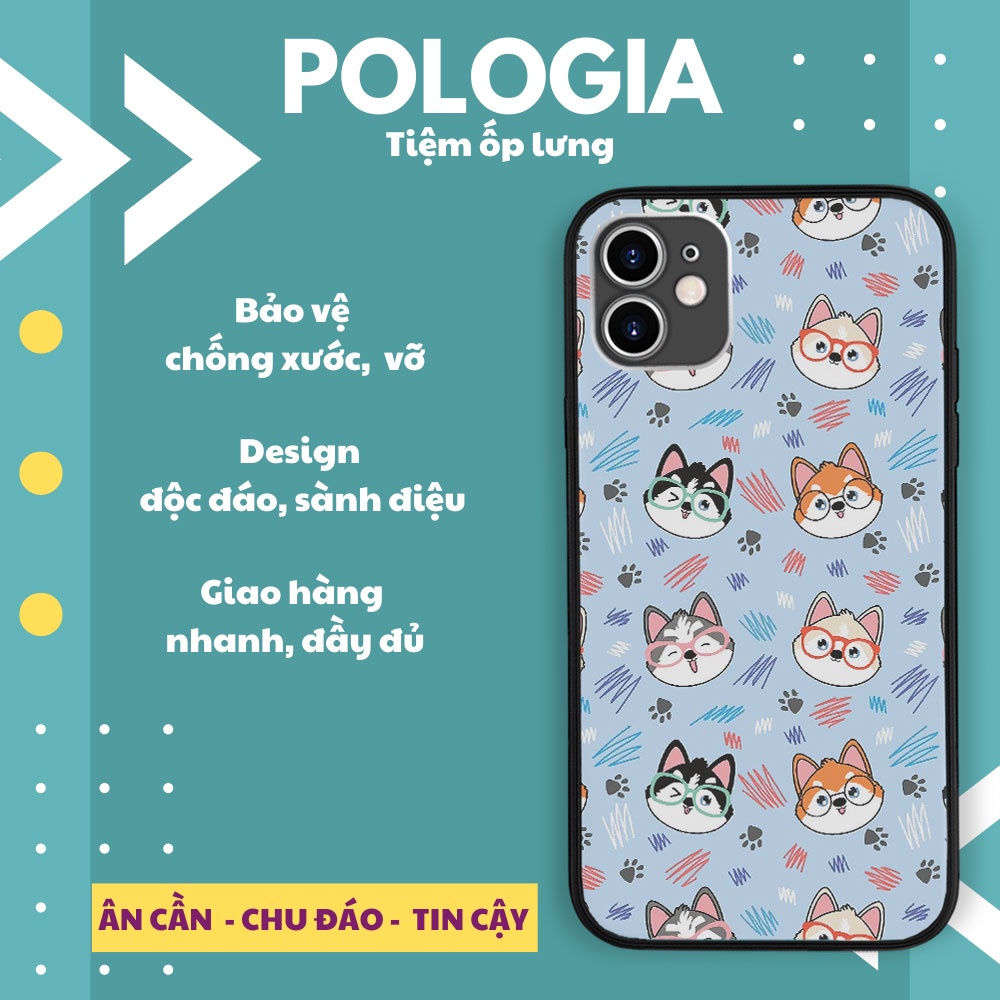 Ốp chống vỡ HUSKY SIBERIAN POMSKY DOGS WITH POLOGIA độc đáo cho iPhone 6 -14-LAK0021818