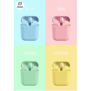 Tai nghe bluetooth không dây Inpods i12 TWS nút cảm ứng âm thanh HIFI có mic đàm thoại