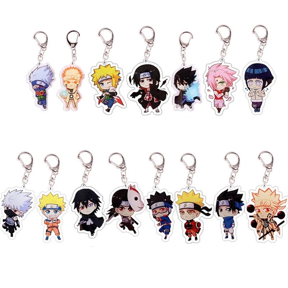 Móc Khóa Hình Nhân Vật Naruto Gaara Uchiha Itachi Sakura Sasori