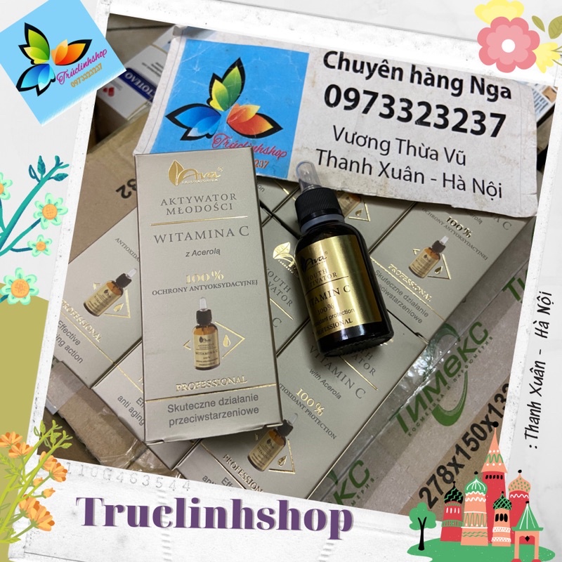 Serum Vitamin C Ava Youth Activator giảm mụn sáng da giảm nếp nhăn 30ml