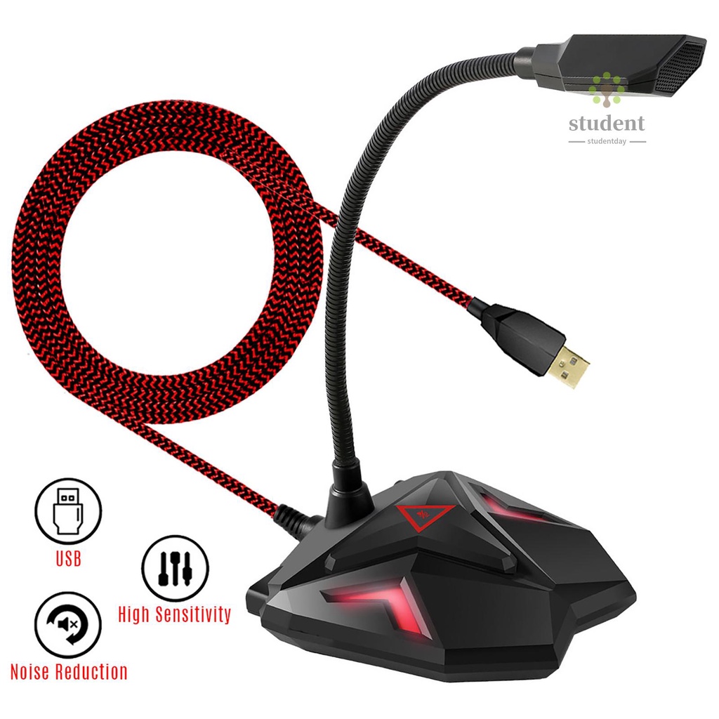 Micro Để Bàn Có Thể Điều Chỉnh Xoay 360 Độ Có Đèn Led Cổng Usb | BigBuy360 - bigbuy360.vn