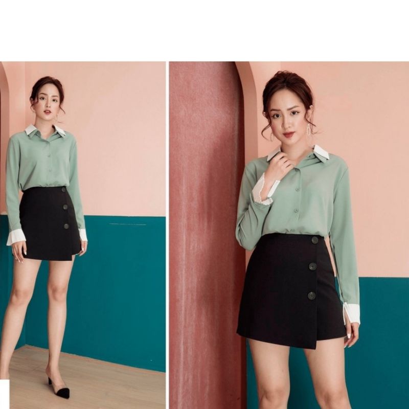 Chân váy ngắn vạt chéo BT54 | BigBuy360 - bigbuy360.vn
