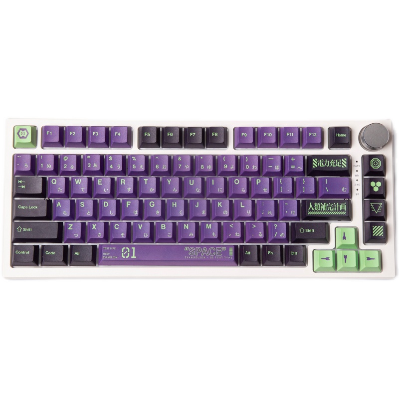 EVANGELION-01 Keycap Cherry Profile EVA chủ đề anime PBT Dye Sub bàn phím cơ Keycap