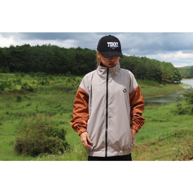 Áo Khoác Jacket Nike Drip Swoosh Vintage Nam Nữ Vải Dù 2 Lớp Cao Cấp LBsar