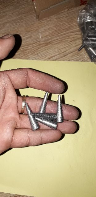 Sét 5 viên chì nhọn xuyên tâm loại 10 gam