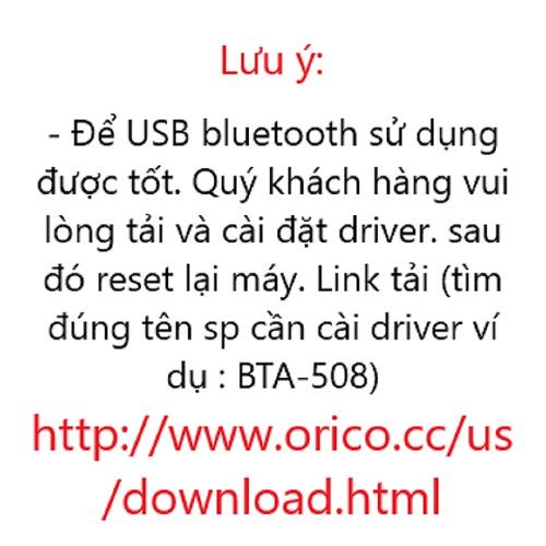 Thiết bị thu USB BLUETOOTH ORICO / Netlink - Phân phối chính hãng