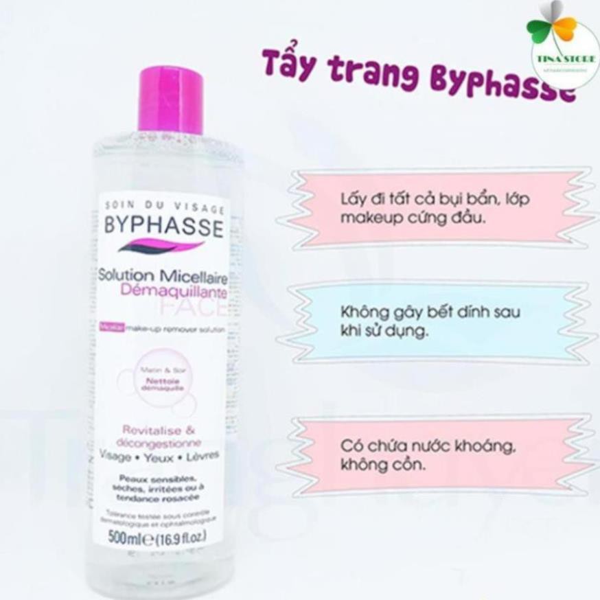 [Chính Hãng]Nước Tẩy Trang Byphasse Solution Micellaire 500ml