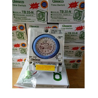 Công tắc thời gian Camsco TB35 24h - Tặng kèm pin lưu xịn