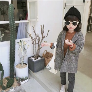 [HÀNG ORDER] ÁO KHOÁC BLAZER KẺ SIU NGẦU CHO BÉ 14 đến 30kg ( ẢNH THẬT)