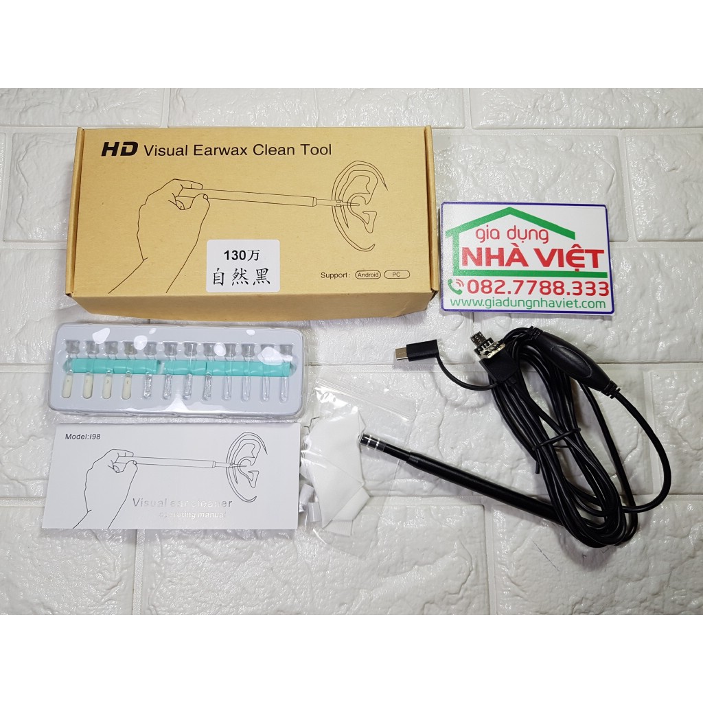 Camera nội soi tai mũi họng hình ảnh HD Visual Earwax Clean Tool I98
