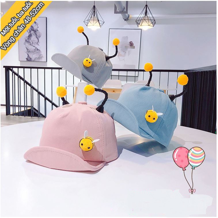 Children's cap hat Cartoon cute little bee tentacles duck tongue cap boys and girls sunshade baseball cap