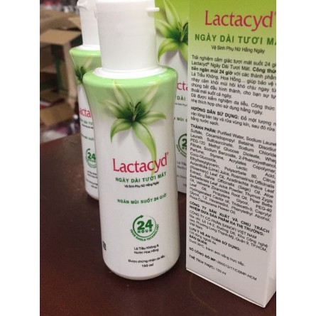 Dung dịch vệ sinh phụ nữ lactacyd 150ml 250ml lá trầu không& nước hoa hồng - ảnh sản phẩm 4