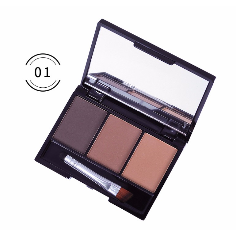 Phấn kẻ chân mày 3 ô chính hãng Lameila | BigBuy360 - bigbuy360.vn