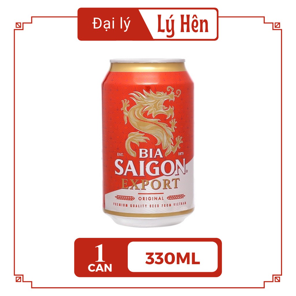 Lon Lẻ Bia Saigon Export - Sài Gòn Đỏ 330ml/Lon