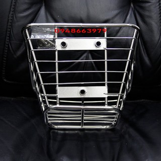 Rổ inox nhỏ gắn wave lớn 3 lổ.