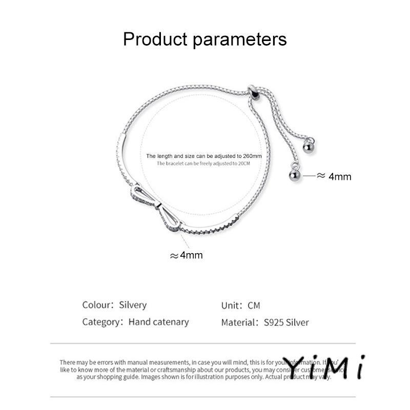 Vòng Đeo Tay Bạc Đính Chuông Nơ Ngọt Ngào Dễ Thương Làm Quà Tặng Cho Bạn Gái/ Bạn Gái