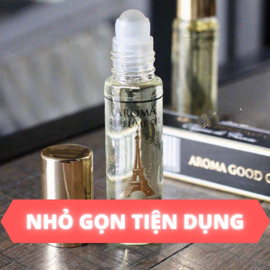 Nước Hoa Nam, Tinh Dầu Nước Hoa Pháp Aroma 12ml Dạng Lăn Tiết Kiệm