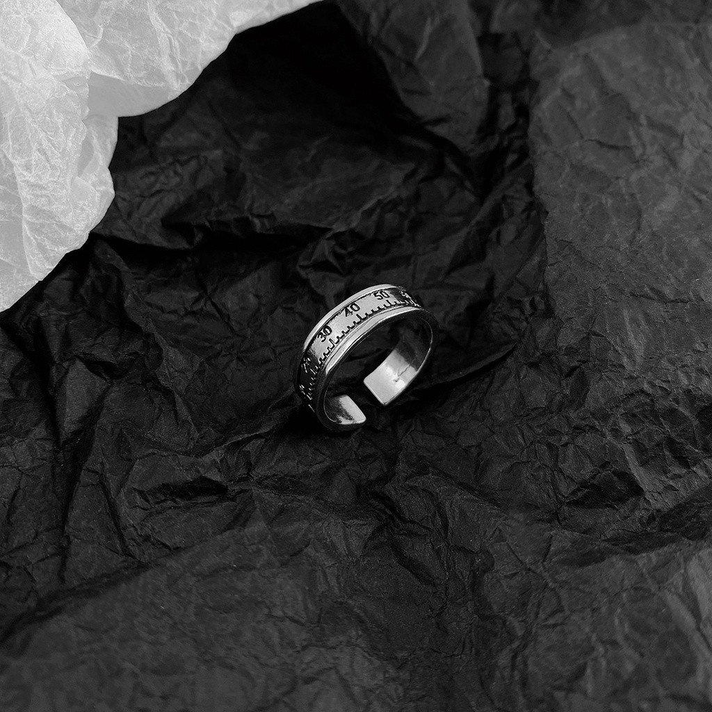 Nhẫn họa tiết chữ số đơn giản thời trang cho cặp đôi 191057