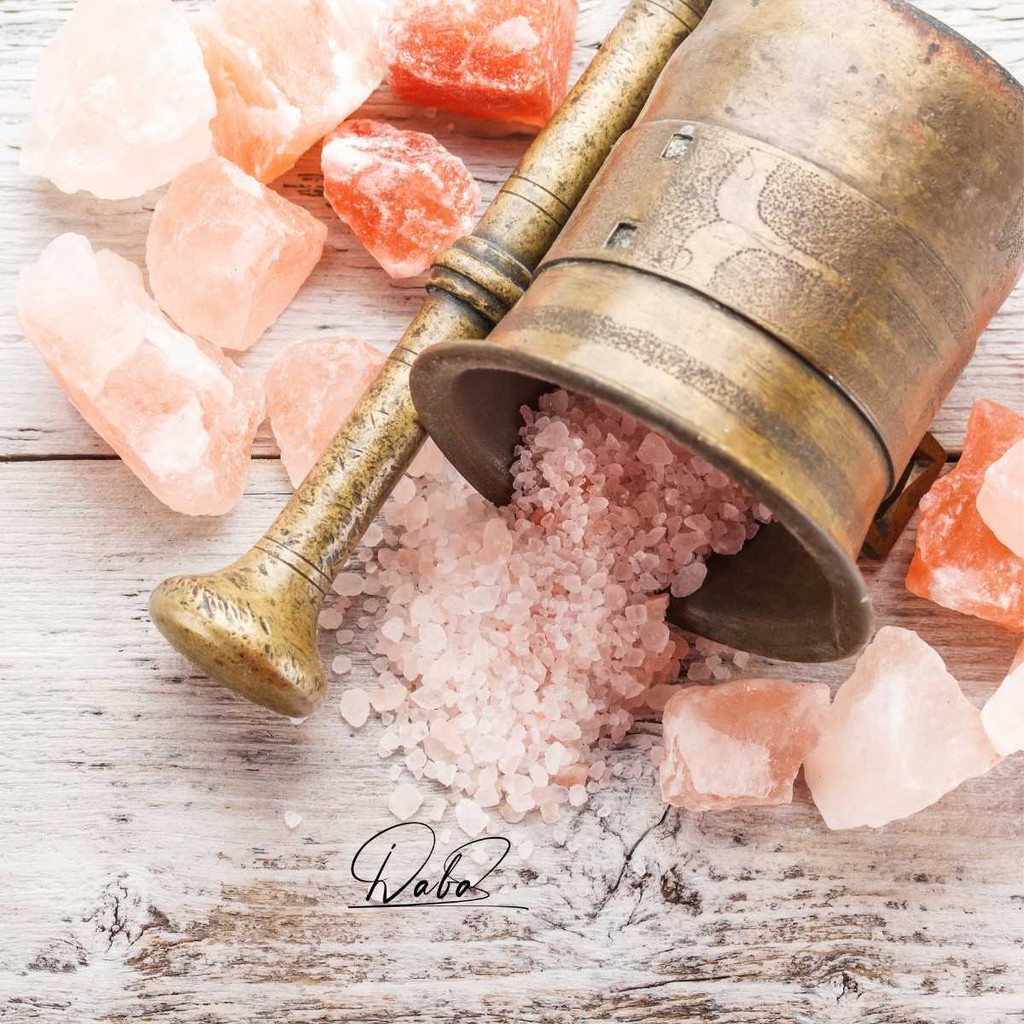 Muối hồng Himalayan nguyên chất Daba Hũ 150g - Nấu ăn, ăn kiêng, tắm ngâm chân thải độc tố, tẩy tế bào chết