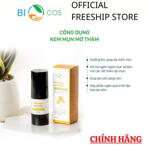 Kem mụn BioCos trắng da, ngăn ngừa mụn làm mờ thâm nám 20gr