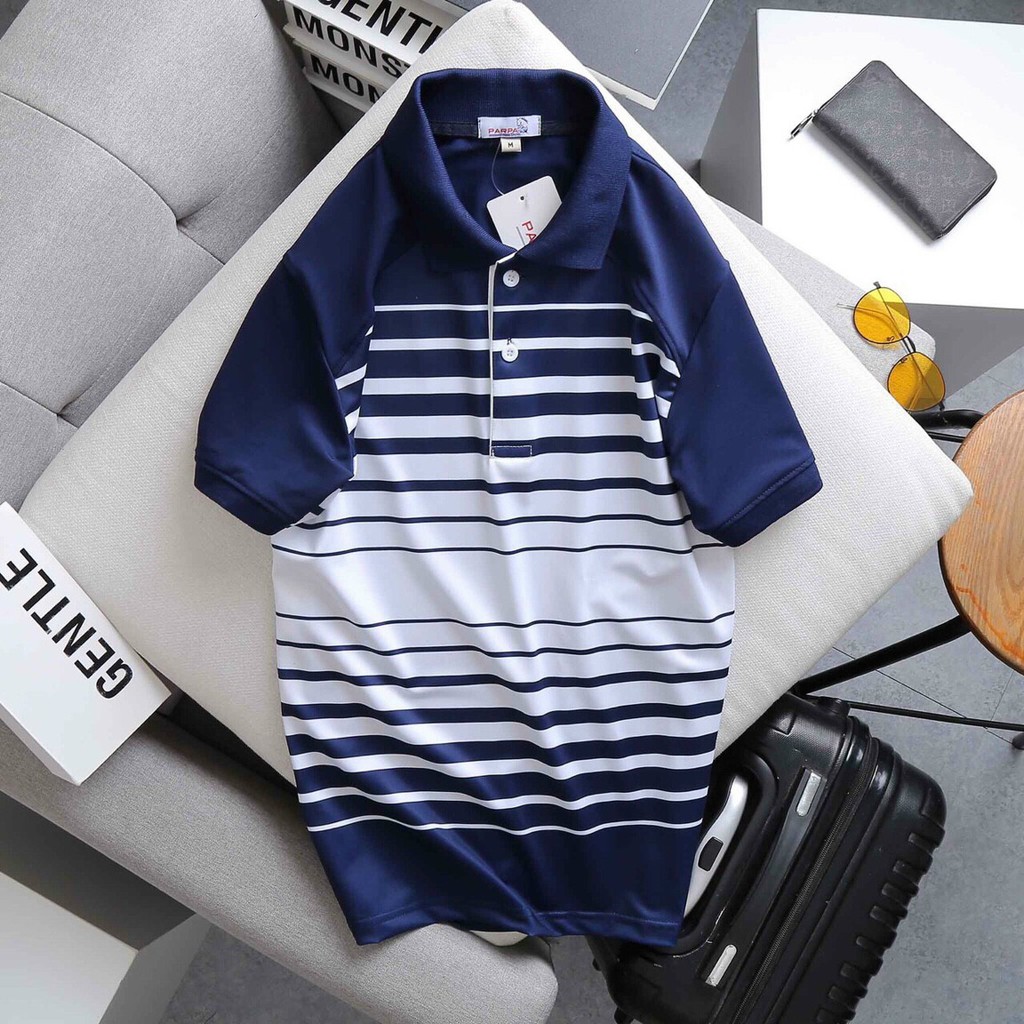 Áo phông nam có cổ Áo thun Polo nam cổ bẻ  vải  Cotton lạnh xuất xịn chuẩn form,sang trọng-lịch lãm- ÁO POLO NAM TRUN