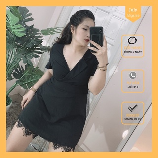 Bigsize Jum liền mix họa tiết ren, full size 58 - 98kg