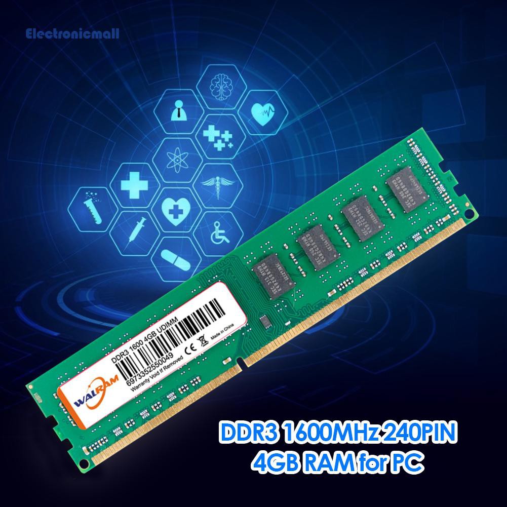 Mô Đun Bộ Nhớ Điện Từ 240 Pin 4gb Ddr3 Ddri 1600mhz | BigBuy360 - bigbuy360.vn