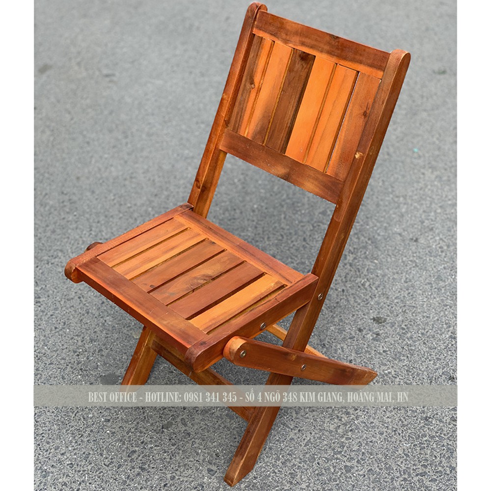 Ghế gỗ gấp - Ghế cafe gấp gọn gỗ tự nhiên